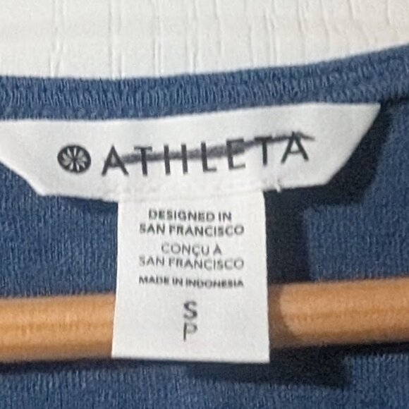 NEW! Athleta | Breezy Wrap Tank In Chrome Blue - Picture 7 of 10